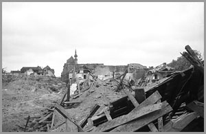 Rue des Sarts, place de Vannes, 1944